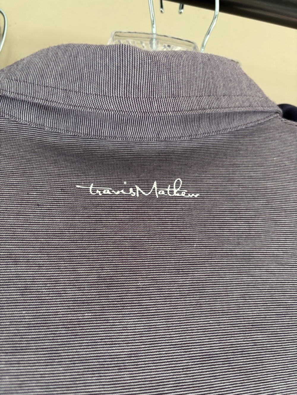 TRAVIS MATTHEW Men's Polo - Light Heather Purple Size Medium - Picture 6 of 6